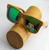 Men's Luxury Wooden Polarized Sunglasses in 14 Colors-wooden sunglasses-Innovato Design-green with round box-Innovato Design