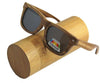 Men's Luxury Wooden Polarized Sunglasses in 14 Colors-wooden sunglasses-Innovato Design-zebra with round box-Innovato Design