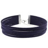 Multilayer Handmade Ribbon Choker Collar Velvet Leather Retro Necklace-Necklace-Innovato Design-Dark blue-Innovato Design