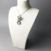 925 Sterling Silver Entangled Snake Pendant Necklace-Necklaces-Innovato Design-18-Innovato Design