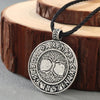 Celtic Tree of Life Stainless Steel Pendant Necklace with Runes-Necklaces-Innovato Design-Silver-24