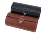 Brown Leather Watch and Jewelry Travel Case-Watch Box-Innovato Design-Black-Innovato Design