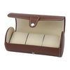 Brown Leather Watch and Jewelry Travel Case-Watch Box-Innovato Design-Brown-Innovato Design