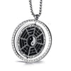 Tai Chi Yin and Yang Zodiac Stainless Steel Rotatable Necklace-Necklaces-Innovato Design-Innovato Design