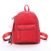 Ribbon Hairball Corduroy 20 Litre Backpack-corduroy backpacks-Innovato Design-Red-Innovato Design