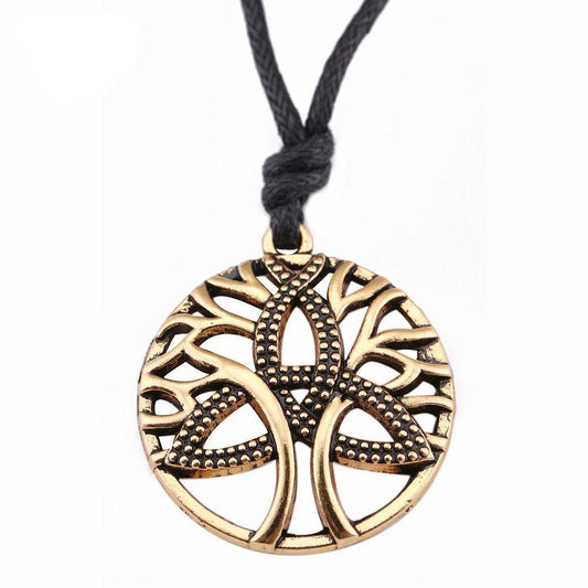 Celtic Trinity Love Symbol Tree of Life Pendant-Necklaces-Innovato Design-Gold-Innovato Design