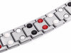 0.78 Silver Unisex Vintage Magnetic Bracelet with Black, Red and Silver Magnets-Bracelets-Innovato Design-Innovato Design