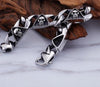 Men’s Stainless Steel Triangle Skull Charm Bracelet-Skull Bracelet-Innovato Design-Skull-Innovato Design