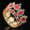 Luxury Royal Queen Crown for Prom or Wedding-Crowns-Innovato Design-Gold Red-Innovato Design