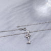 Celtic Trinity Knot Triquetra Key Pendant Necklace 925 Sterling Silver-Necklaces-Innovato Design-Innovato Design