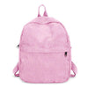 Corduroy Medium Size Schoolbag in 5 Colors-corduroy backpacks-Innovato Design-Pink-Innovato Design