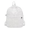 Corduroy Medium Size Schoolbag in 5 Colors-corduroy backpacks-Innovato Design-White-Innovato Design
