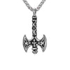 Viking Axe with Triquetra Design in Gold or Silver-Necklaces-Innovato Design-Silver-Innovato Design