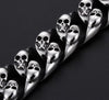 Men’s Stainless Steel Double Skull Bracelet-Skull Bracelet-Innovato Design-Innovato Design