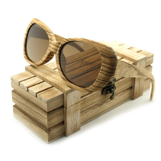 Bamboo Wood Polarized Sunglasses with Colorful Coating Mirrored UV Protection-wooden sunglasses-Innovato Design-Innovato Design