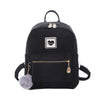Corduroy Cute Love 20 to 35 Litre Backpack-corduroy backpacks-Innovato Design-Black-Innovato Design