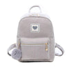 Corduroy Cute Love 20 to 35 Litre Backpack-corduroy backpacks-Innovato Design-Grey-Innovato Design