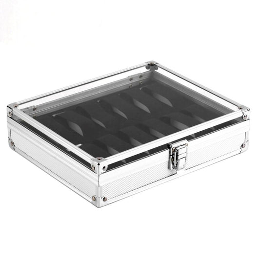 Silver Watch and Jewelry Display Metal Storage Box-Watch Box-Innovato Design-Innovato Design