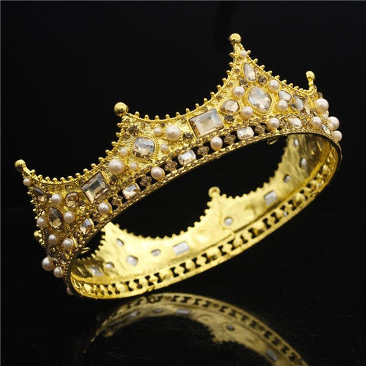 Queen & King Tiara Crown for Prom or Wedding-Crowns-Innovato Design-Bronze-Innovato Design