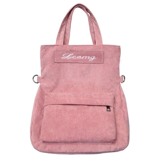 Corduroy Cute Casual 20 to 35 Litre Backpack for Women-corduroy backpacks-Innovato Design-Innovato Design