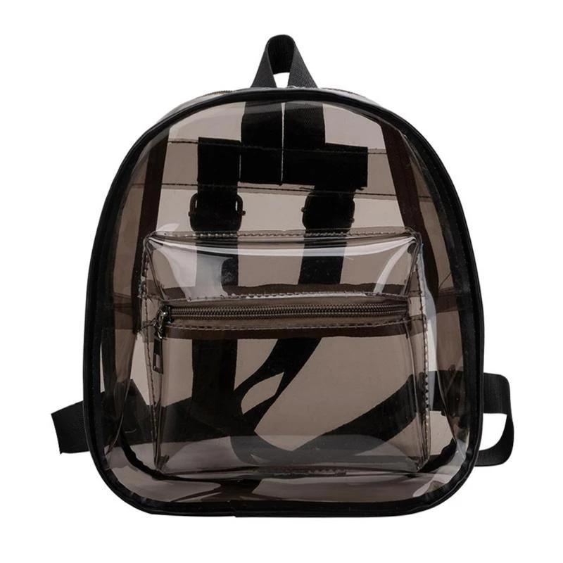 girl's mini clear backpack Clear Transparent School Mini Backpack For Teenage Girls, Black