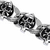 316L Stainless Steel Viking Skull Charm Bracelet-Skull Bracelet-Innovato Design-Innovato Design