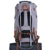 Gray Orange Outdoor Camping/Hiking 34 Litre Travel Backpack with Shoe Compartment-Sport Backpacks-Innovato Design-Innovato Design