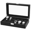 Black Carbon Fiber Watch and Jewelry Storage Box Organizer-Watch Box-Innovato Design-Innovato Design
