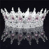 Royal Queen & King Tiaras and Crowns for Wedding, Pageant Prom-Crowns-Innovato Design-Gold White-Innovato Design