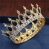 Royal Queen & King Tiaras and Crowns for Wedding, Pageant Prom-Crowns-Innovato Design-Gold Black-Innovato Design