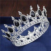 Royal Queen & King Tiaras and Crowns for Wedding, Pageant Prom-Crowns-Innovato Design-Silver Black-Innovato Design