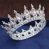 Royal Queen & King Tiaras and Crowns for Wedding, Pageant Prom-Crowns-Innovato Design-Silver Pink-Innovato Design
