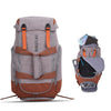Gray Orange Outdoor Camping/Hiking 34 Litre Travel Backpack with Shoe Compartment-Sport Backpacks-Innovato Design-Innovato Design