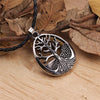 Yggdrasil Tree of Life Viking Talisman Pendant Necklace with Rope Chain-Necklaces-Innovato Design-Innovato Design