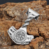 Men's Stainless Steel Nordic Thor's Hammer with Valknut Symbols Pendant Necklace-Necklaces-Innovato Design-Innovato Design