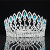 Baroque Fashion Tiaras and Crowns for Him or Her-Crowns-Innovato Design-Gold Lake blue-Innovato Design
