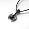 Stainless Steel Viking Axe Pendant and Chain Necklace-Necklaces-Innovato Design-Black-24