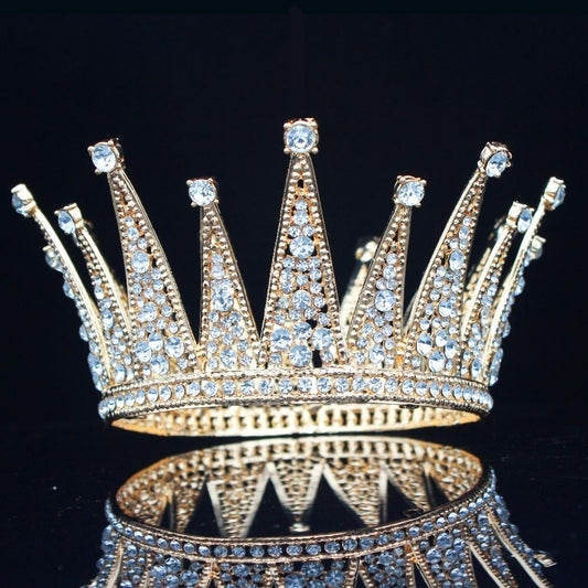 Vintage King's Tiara Crown for Men-Crowns-Innovato Design-Gold-Innovato Design