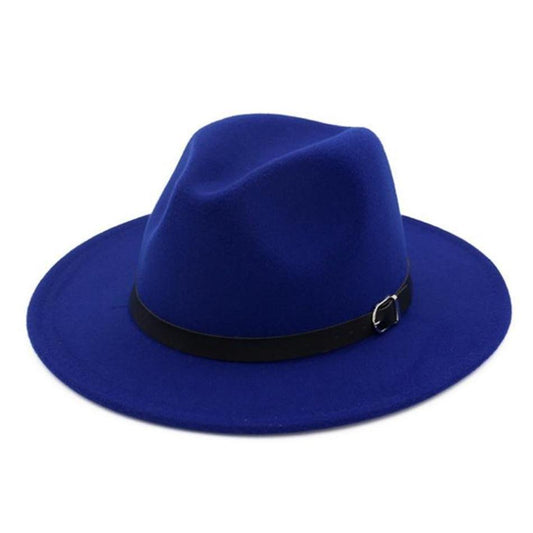 Wide Brim Vintage Wool Fedora Panama Summer Hat-Hats-Innovato Design-Green hat-Innovato Design