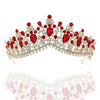 Luxury 8 Color Tiara Crown with Zircon Crystals for Women-Crowns-Innovato Design-Gold Red-Innovato Design