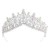 Luxury 8 Color Tiara Crown with Zircon Crystals for Women-Crowns-Innovato Design-Silver-Innovato Design