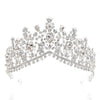 Luxury 8 Color Tiara Crown with Zircon Crystals for Women-Crowns-Innovato Design-Silver Clear-Innovato Design