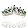 Luxury 8 Color Tiara Crown with Zircon Crystals for Women-Crowns-Innovato Design-Gold Green-Innovato Design
