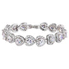 Women's 925 Sterling Silver Full Zircon Elegant Heart-shaped Tennis Bracelet-Bracelets-Innovato Design-Clear-Innovato Design