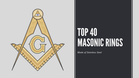 40 Astounding Stainless Steel Masonic Rings for Men