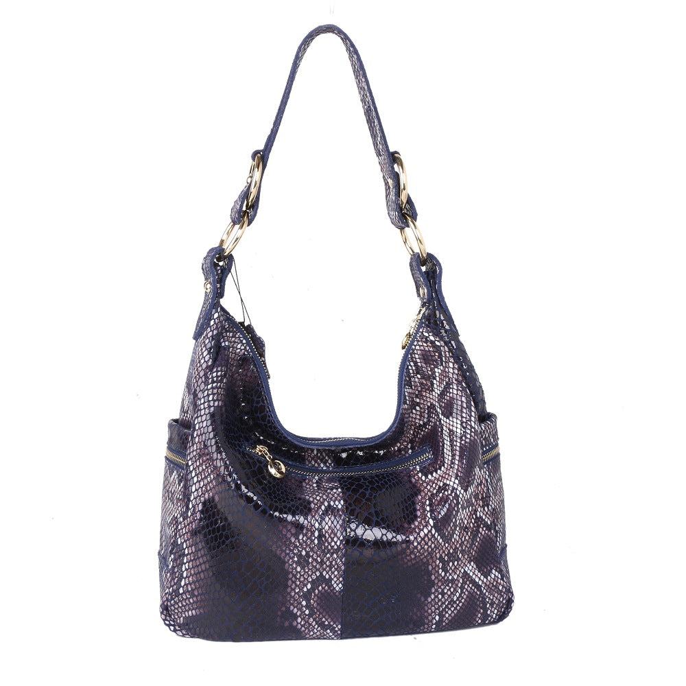 Hollow-Out Floral Print Tassel Shoulder Bag, Tote Bag and Handbag