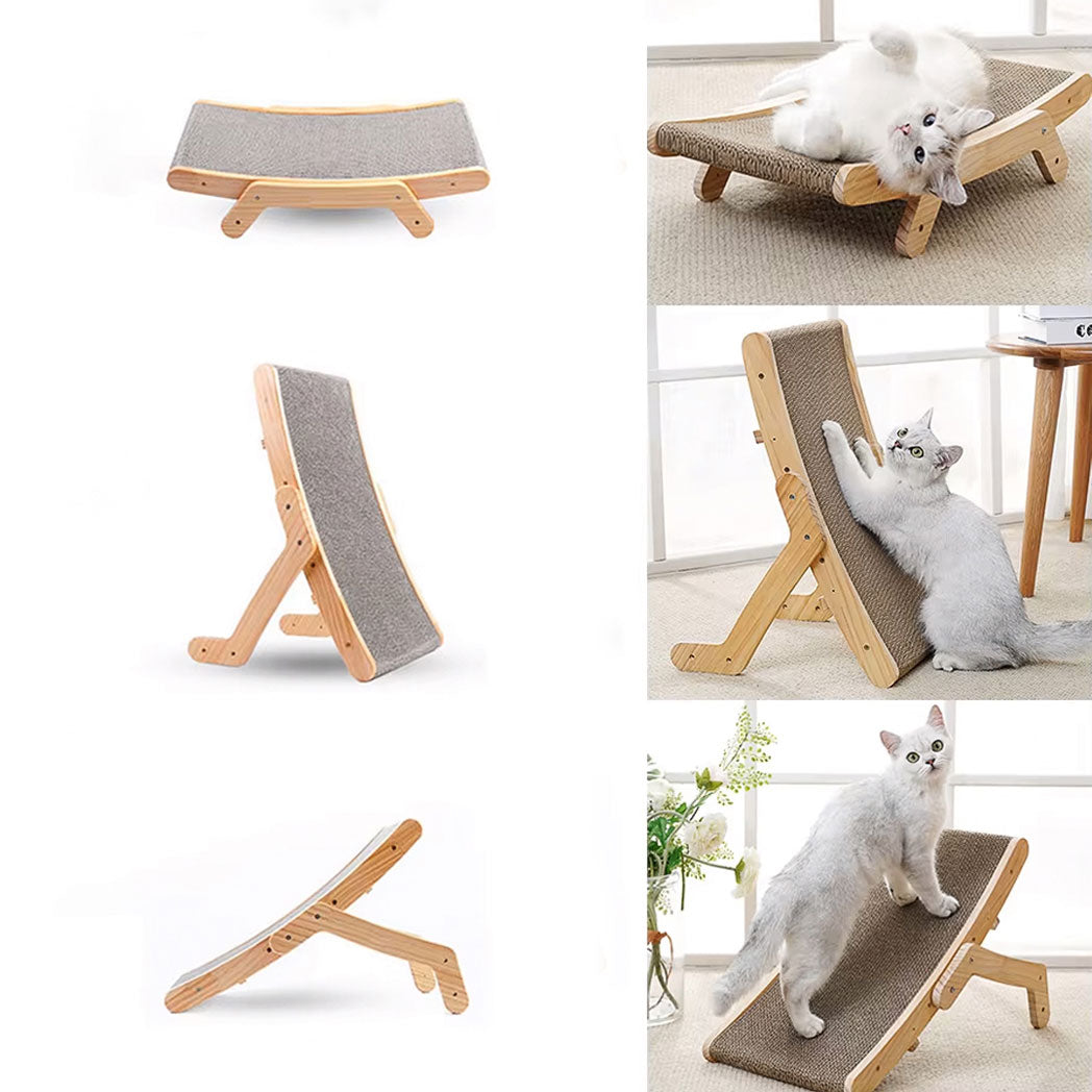 Innovato Design - Multifunctional Cat Wooden Board For Scratching, Resting And Playing