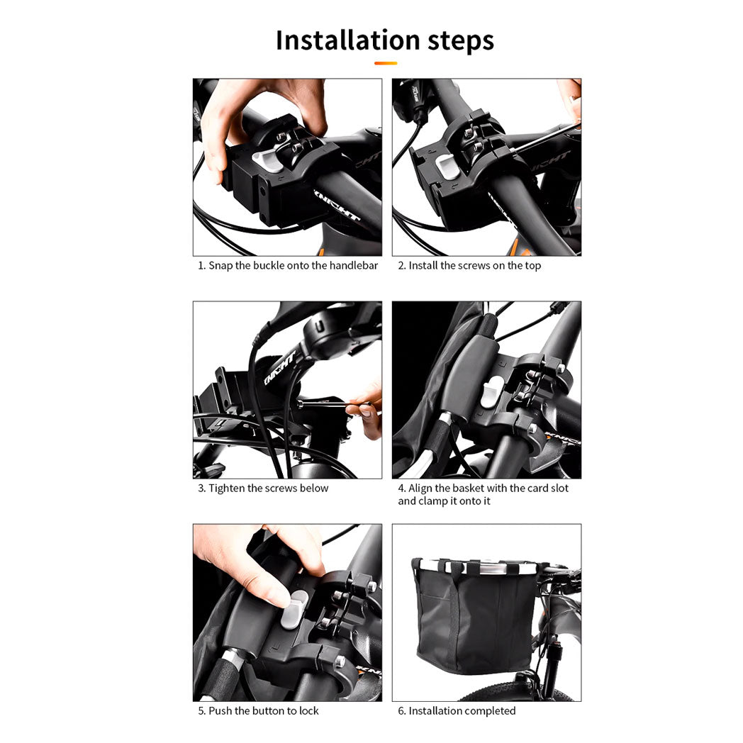 Innovato Design - 2-in-1 Detachable Bike Basket for Pets & Storage