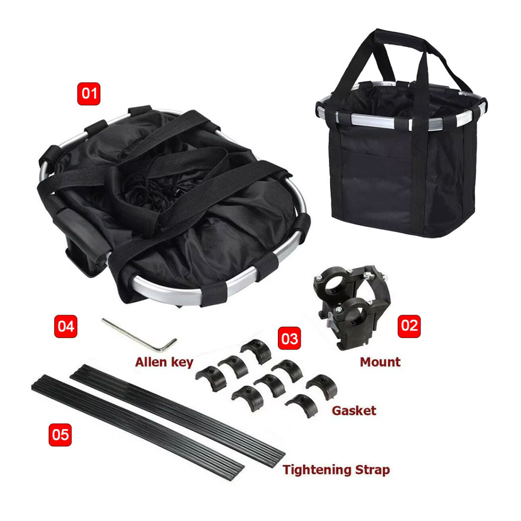 Innovato Design - 2-in-1 Detachable Bike Basket for Pets & Storage