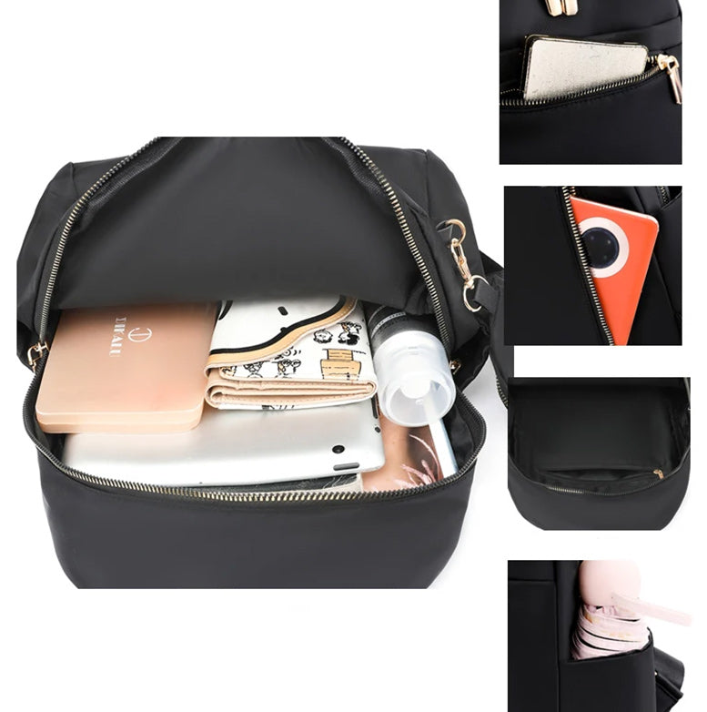 Large Capacity Waterproof Designer Oxford Backpack School Bag and Spring Travel Bag-Backpacks-Innovato Design-Pink-Innovato Design